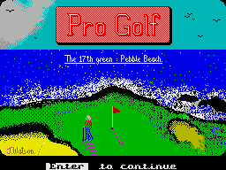 Pro Golf - Part 1 - Pebble Beach (1986)(Atlantis Software)